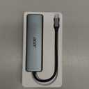 Acer USB C Hub, 7 in 1 Multi-Port Adapter for Laptop, 4K, HDMI Splitter with 2 USB A 3.1 & Type-C to HDMI Data Port, PD 100W Charging, SD Card Reader for Computer, Desktop, Space Grey