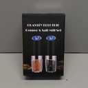 XinXu Electric Pepper Grinder, Salt or Pepper Mills & Adjustable Coarseness, with LED Light, One Hand Automatic Operation -Set/RoseRed