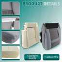 AUTOKAY Driver Side Seat Bottom Cushion + Gray Seat Cover Fits for Dodge Ram 2500 3500 2006-2008