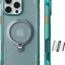 TORRAS Ostand Q3 Air for iPhone 16 Pro Case 6.3'' with Real Airbags, Fit for MagSafe, 360 Magnetic Stand, Mil-Grade Protection, Camera Control Button, Shockproof & Stylish Case for iPhone 16 Pro, Blue