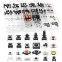 QTEATAK 240 Pcs 24 Value Micro Momentary Tactile Push Button Switch Tact Assortment Kit