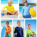 Boys UPF 50+ Swim Shirt Long Sleeve, 1 or 2 Pack UV Sun Protection Rash Guard, Youth Kids SPF Water Shirts for Beach Surf (Black), XL