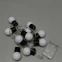HEALLILY Solar String Lights 2.5m Waterproof Globe LED Lights for Outdoor Patio Garden and Camping Decoration 10 Bulbs
