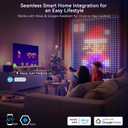 AI Smart Curtain Lights, 441 LEDs Indoor Color Changing Lights, Music Sync Dynamic DIY, for Valentine's Party Decor, Holiday, Wedding Backdrop, Kids Bedroom, LivingRoom, Waterproof, 5.5x5.6FT