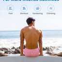 maamgic 2 in 1 Mens Swim Trunks 7 Inch Swim Shorts Swim Suits Board Shorts (Black, XXL)