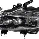 HID Xenon Headlights Assembly for Driver Side Replacement for Nissan Murano 2009-2014 Chrome