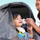 Performance Rain Shield, Rain Cover Fits for UPPAbaby Vista/Vista V2/Vista V3/Cruz/Cruz V2 Stroller, Protect from Wind/Rain/Snow/Dust, Air Vent Hole, Window with Zipper, Stroller Accessories