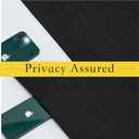 NICETOWN Door Curtains 100% Blackout - Self Stick Tie Up Shades Thermal Insulated Linen Door Window Light Block Sidelight Curtains for Bedroom, W26 x L72 inches, 1 Panel, Black