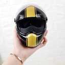 Pet Safety - Cat & Dogs Motorcycle Helmet - Full Face, Bike Riding & Outdoor (Black)