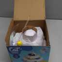 Interactive Cat Toys for Indoor Cats,4-in-1 Automatic Kitten Toy,Motion Activated Electronic Fluttering Butterfly,Track Balls, Moving Feather Toys for All Breeds,USB Rechargeable (White)