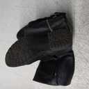 DECARSDZ Women's Mid-Calf Boots Fall Low Heel Fashion Ladies Combat Motorcycle Boots (7, Black)