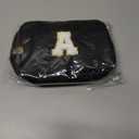 Belt Bag Crossbody Bags for Girls Women,Mothers Day Gifts for Mom from Daughter,Birthday Gifts for 8 9 10 11 12 13 Year Old Girl,Small Waist Packs Kids Fanny Pack,Initial White A,Black Bag