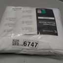 LuxClub Queen Sheet Set, 4PC Bed Sheets Queen Size, Deep Pocket Cooling Bed Sheets, Soft Hotel Luxury Bedding for Mattress Wrinkle Free, Silky Fitted Sheet & Pillowcase Sets, White