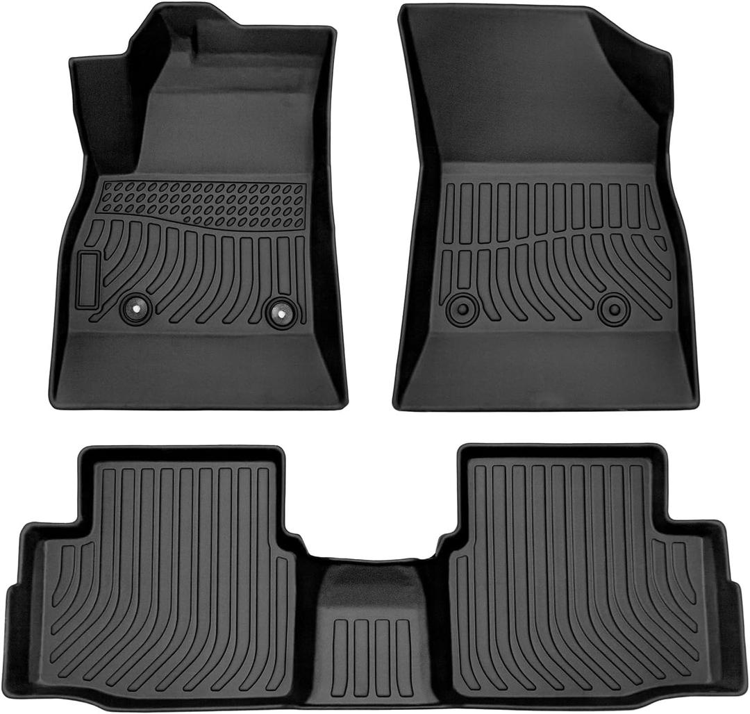 HAFIDI Floor Mats Fit for 2016-2019 Chevy Chevrolet Cruze (Not for 2016 Cruze Limited) All Weather Protection TPE Car Floor Liners, Fits 1st & 2nd Row Full Set Custom Accessories, Black