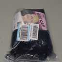 QD-Tizer Dark Blue Synthetic Hair Wigs with Full Bangs Blue Long Straight Women's Wig Heat Resistant Synthetic No Lace Wigs for Fashion Women 24 inch