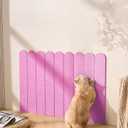 Cat Scratcher, Wall Scratchers for Indoor Cats, Vertical Scratching Posts, Cat Scratching Board, 3 Pieces Set Cat Scratch Furniture Protector (Rose Red) (Pink)