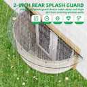 2PCS Polycarbonate Well Covers Outside, Basement/Egress Window Well Cover Clear, All-Weather Against Debris, UV Resistant, Tear-Resistant, Waterproof, Windproof (only Cover)39" X 16"