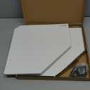 Fun Memories Corner Shelf Wall Mount, Floating Corner Shelves, Set of 2 Corner Wall Shelf Organizer, Rustic Wood Wall Storage Display Shelves for Living Room Bedroom Bathroom Kitchen, Rustic White (10.5"W x 10.5"D, White - Clean Minimalist Look)