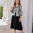 GRACE KARIN 2025 Mother of The Bride Dresses Wedding Guest Party Dress Two Piece Dress (Black, XXL)