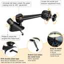 Mini Car Drum Cymbal For Car Air Vent (Gold)  Crash Cymbal Dashboard Ornament Accessory for Musicians, Drummers, Music Lovers  Funny Auto Interior Gift for Men Women Teens (1 Pack)