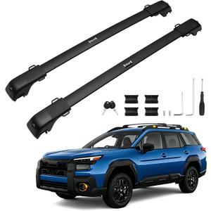 Powerty 300LBS Roof Rack Cross Bars for 2022-2025 Subaru Outback Wilderness (ONLY for Wilderness, NOT fit Regular Outback & Non-Wilderness Trims), Roof Rails Rooftop for Outback Wilderness Accessories