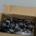 2 Inch Caster Wheels, Casters Set of 4, Heavy Duty Casters Load 2200lbs, Locking Swivel Plate Industrial Casters, Low Gravity Center Castor for Furniture and Workbench