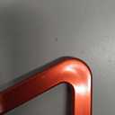 X AUTOHAUX 2 Set Universal Red Triangle Shaped Car Tow Hook Decor Bumper Trailer Sticker Adorn