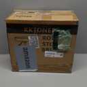 KKTONER PU Leather Round Rolling Stool with Foot Rest Swivel Height Adjustment Spa Drafting Salon Tattoo Work Office Massage Stools Task Chair Small (Black)