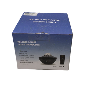 Remote Night Light Projector, Full-Color Music Starlight,Black