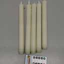 Homemory Real Wax LED Flameless Taper Candles with Remote Timer, 9.6 Inches Ivory Fake Candlesticks, Dripless Battery Operated Window Candle with 3D Flickering Flame for Fireplace Xmas Halloween