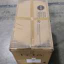 ClickDecor Thomas Antique Country Style Dresser Chest with 3 Drawers, Weathered Wood Nightstand Living Room Accent Furniture, Black Ring Handle, Curved Legs, Grey