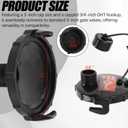 (2-Pack, Black T1020-1 Waste Valve Cap with Bayonet Hook 3" with Capped 3/4" GHT RV Sewer Cap