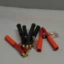 4PCS Heavy Duty Battery Charger Clamps & Jumper Cable Clamps (500-1000A, Red/Black) for Cars, Trucks, Boats, Auto Charging & Jump Starting Alligator Clips