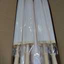 SAYAYA 24 Pieces 33 Inches Large White Paper Umbrellas Parasol Decorative Chinese Japanese Parasol Rainproof Oiled Paper DIY Painting Umbrellas for Wedding Bridal Showers Party Decor (24 PCS)