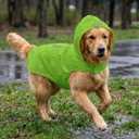 Dog Raincoat Reflective Adjustable Hooded Pet Rain Jacket Poncho with Leash Hole for Dogs S-5XL