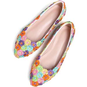 SAILING LU Women's Pointed Toe Ballet Flats Comfortable Solid Color Flat Shoes Casual for Women Work Slip-Ons Loafers 9.5