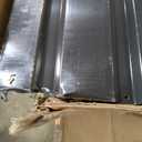 Wood Storage Shed - 98" Galvanized Steel Firewood Rack with Slanted Roof, Outdoor Log Holder & Shelter for Patio/Backyard (Dark Gray)