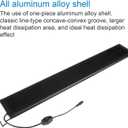 WaterRebirth LED Aquarium Light, Full Spectrum Fish Tank Led Light with Aluminum Alloy Shell Extendable Brackets (48-54 in)