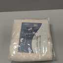 Beige Linen Short Curtains for Small Window 45 Inch Length for Kitchen 2 Panels Set Grommet Linen Textured Cafe Curtain Semi Sheer Light Filtering Neutral Privacy Drapery for Bathroom Basement, 52x45 inch