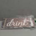 Wooden Hanging Sign Wooden Plaque with Hooks Farmhouse Wall Art Decoration for Living Room Home Decor - Style A