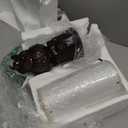 OYEARS 23"Resin Table Lamps for Living Room Set of 2 Country Cottage Farmhouse Lamp for Bedroom Tree Trunk Wood Grain with Oatmeal Fabric Round Shade Vintage Rustic Traditional Nightstand Bedside Lamp (Thick Branch - Dark Brown)