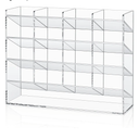 Acrylic Pen Organizer Storage for 200 Markers Vertical Marker Organizer Acrylic Pen Display Holder for Office Desk Desktop Stationery Pencil Storage, Clear