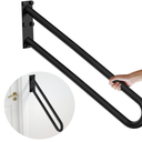 ZUEXT 28 Inch Oil Rubbed Black Stainless Steel Handrail, for 1-5 Steps
1.25" Tube, U Shaped Safety Grab Bar, Wall Mounted Handicap Hand Railing, For Outdoor Garage Entry Interior Exterior Stairway