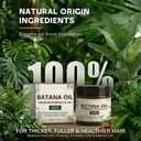 2PCS Batana Oil for Hair Growth, 100% Pure, Azure's Hydrating Oil for Thicker, Stronger Hair and Scalp Health