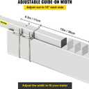 VEVOR Boat Trailer Guide on, 2PCS, Short Bunk Guide-Ons Steel Trailer Guides w/Carpet-Padded Boards, Complete Mounting Accessories Included, for Ski Boat, Fishing Boat or Sailboat Trailer