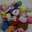 Sumind 42 Pcs Mini Plush Animals Toys Set, Cute Small Stuffed Animal Plush Keychain Decorations for Easter Themed Party Favors, Carnival Prizes, Rewards, Goodie Bags Filler(Lovely Style)