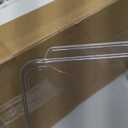 FORUP Sunglasses Organizer, Plastic Stackable Eyeglass Case Storage Organizer, Sunglass Glasses Storage Box with Hinged Lid (Clear)