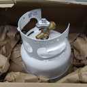 FLAME KING YSN5LB 5 Pound Propane Tank Cylinder, Great For Portable Grills, Fire Pits, Heaters And Overlanding, White