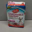 Simple Solution Female Dog Diapers – Disposable Diapers for Potty Training, Incontinence, and Heat Cycle Protection – LeakProof Fit for Small Dogs, 12–19 Inch Waist – 30 Count