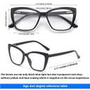 3-Pack Reading Glasses for Women, Style Frame Spring Hinge Readers Blue Light Blocking Glasses